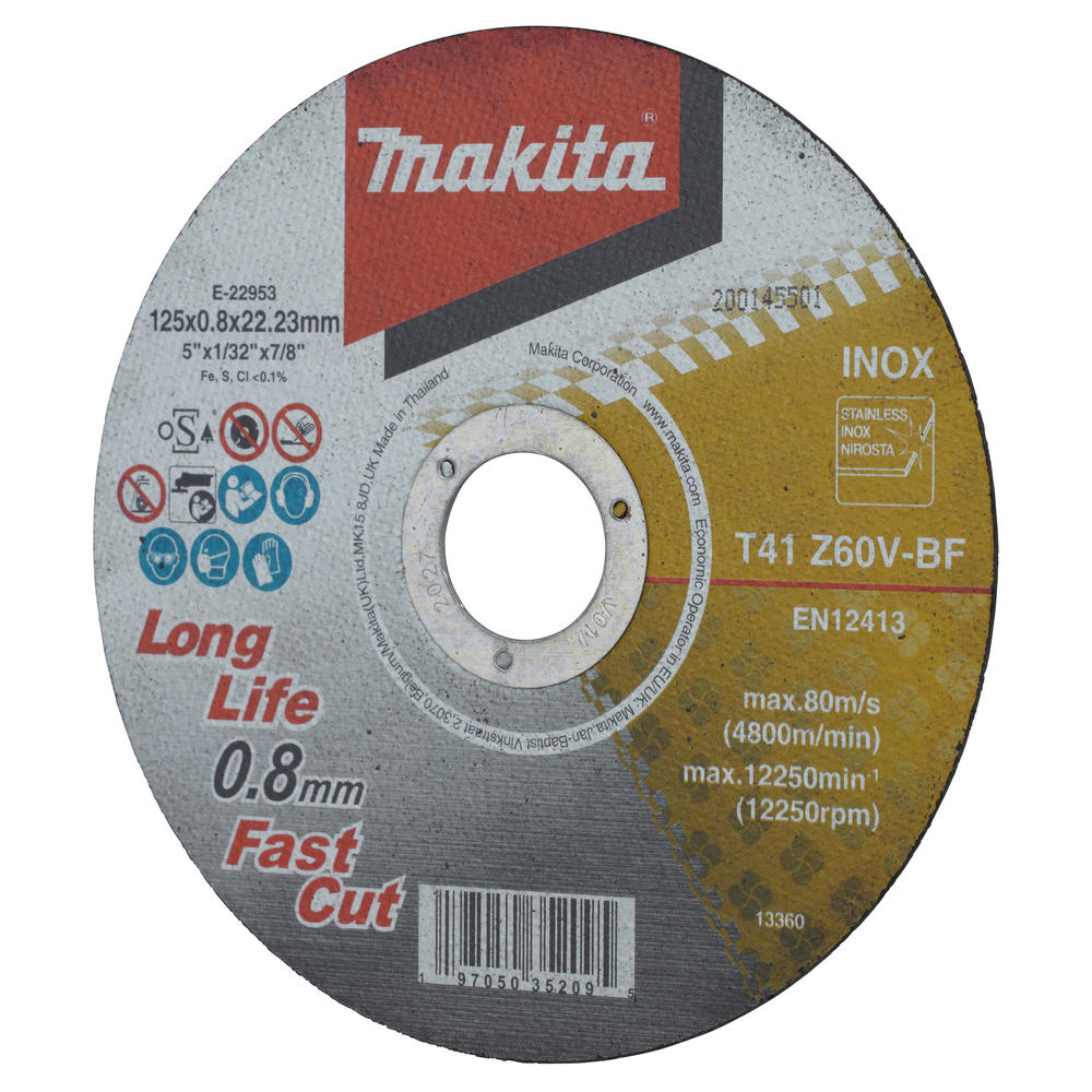 Makita Z60V Thin Stainless Steel Cutting Discs