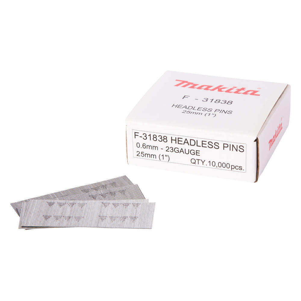 Makita 23 Gauge HeadLess Mini Pin 25mm Pack of 10000