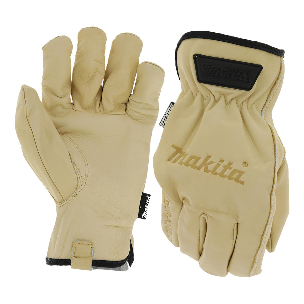 Makita Durahide Leather Gloves Beige M Pack of 1