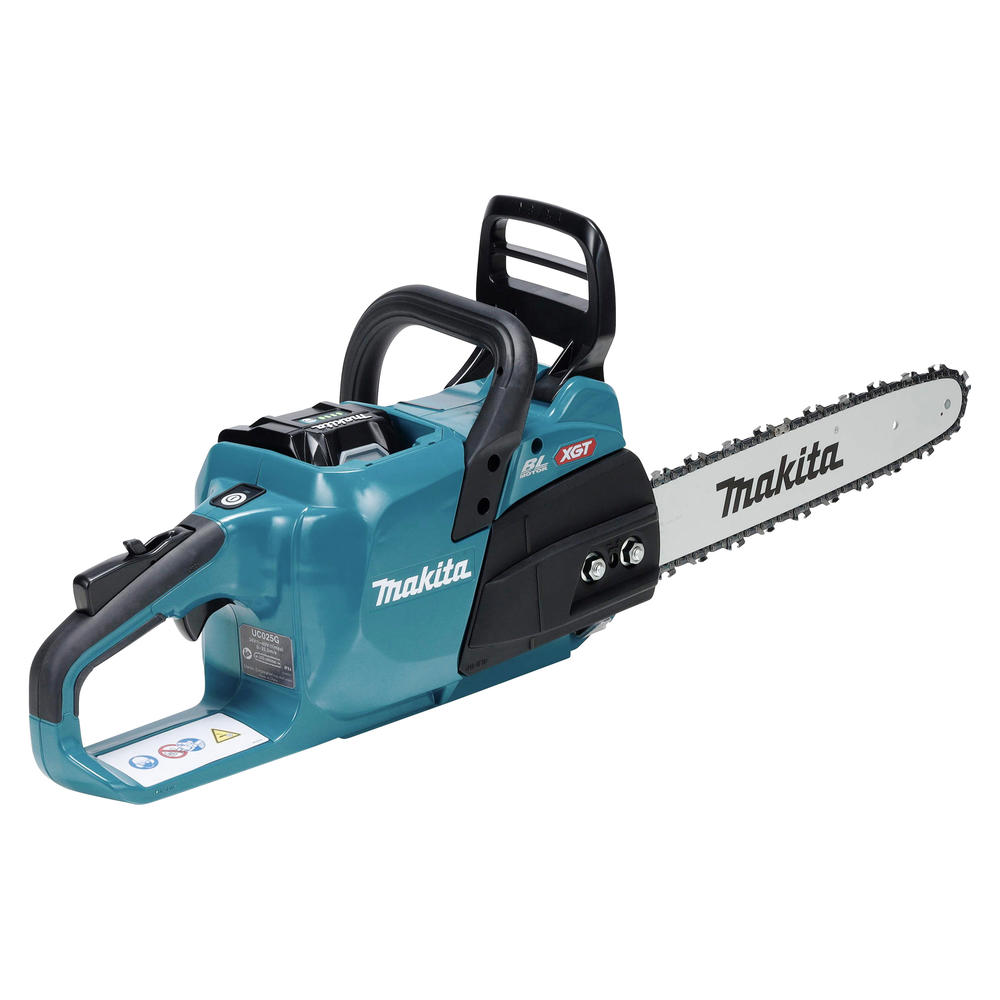 Makita UC025G 40v Max XGT Cordless Brushless Chainsaw 350mm 1 x 5ah Li-ion Battery Charger