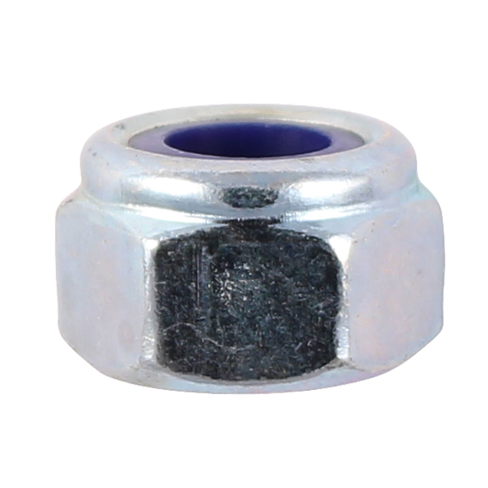 Image of Nylon Lock Nuts Bright Zinc Plated M5 Pack of 100