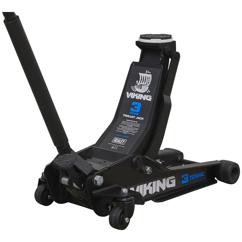 Sealey Viking Low Entry Trolley Jack with Rocket Lift 3 Tonne
