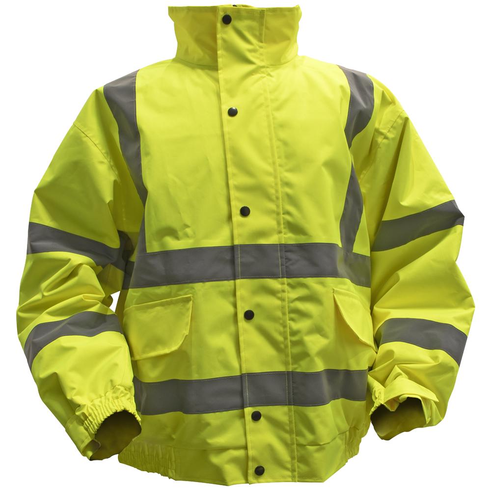 Sealey Quilted Lining Hi Vis Jacket Yellow 2XL