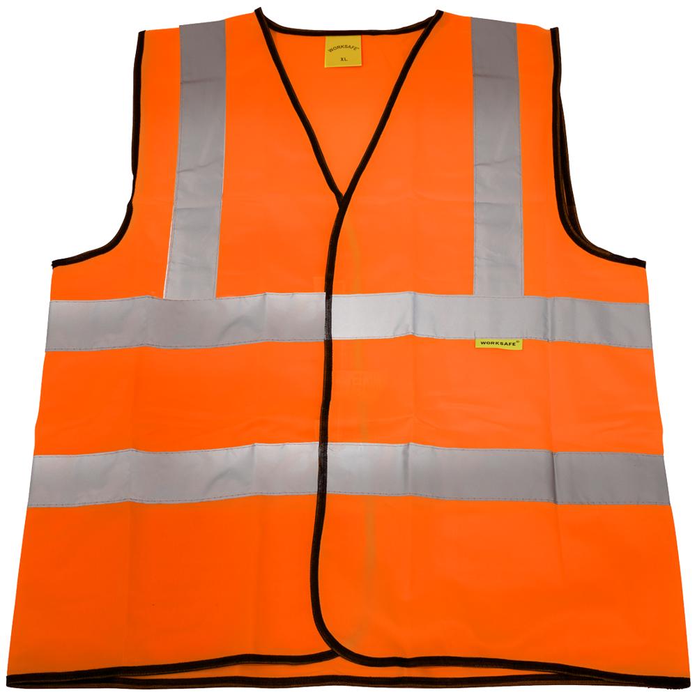 Sealey Worksafe Hi Vis Waistcoat Orange Xl