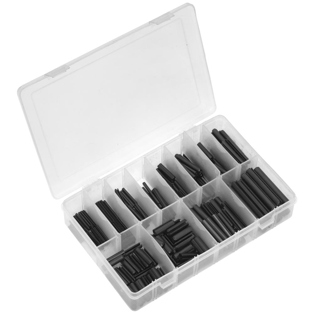 300 Piece Black Metric Spring Roll Pin Assortment