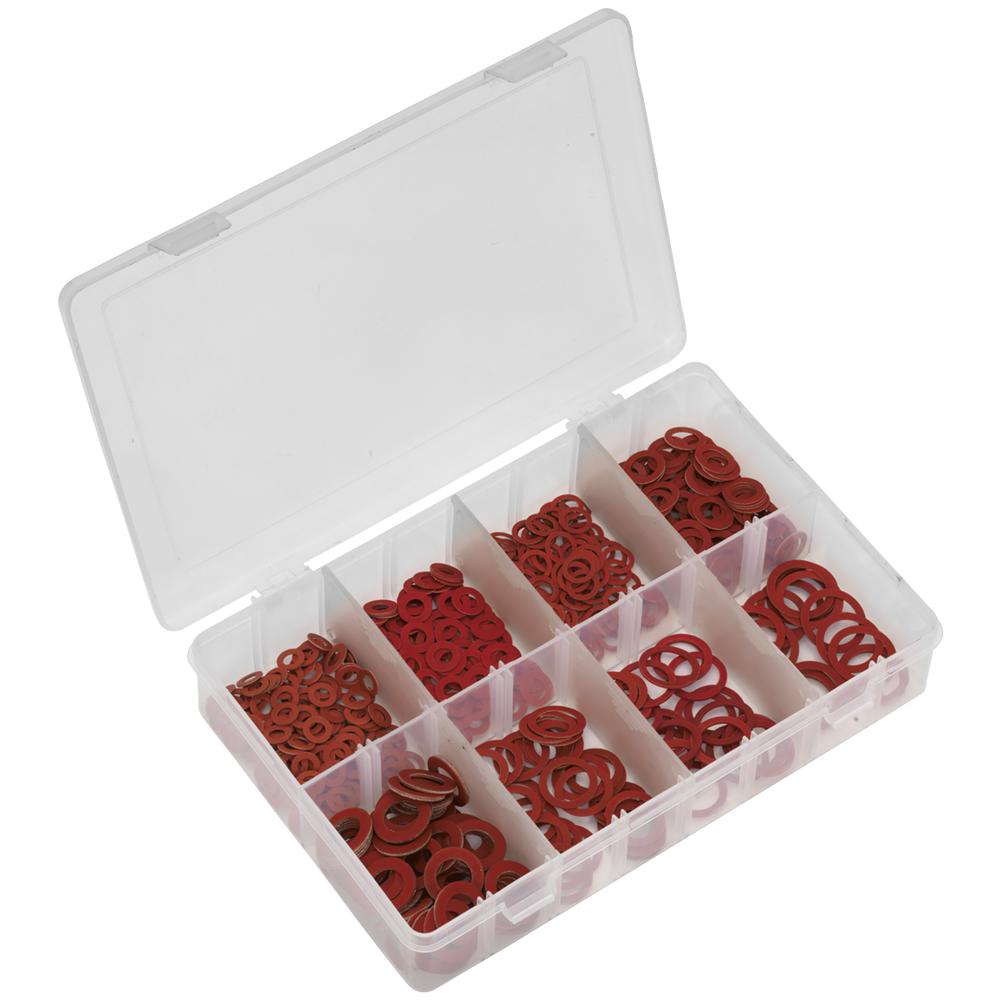 600 Piece Fibre Washer Assortment Metric