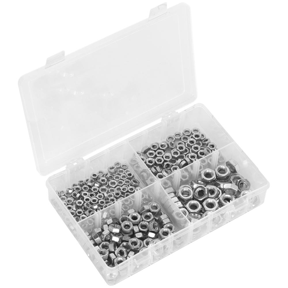 370 Piece Steel Nut Assortment Metric
