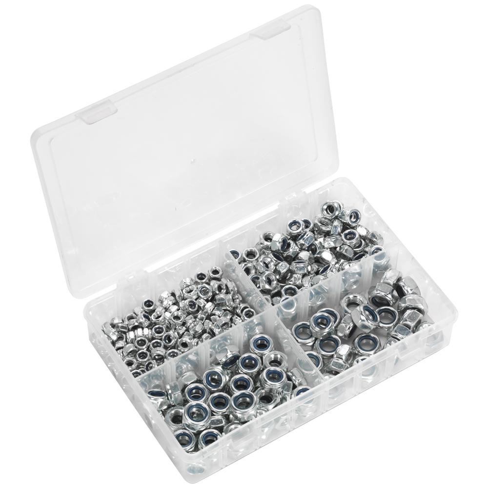 300 Piece Nylon Lock Nut Assortment Metric