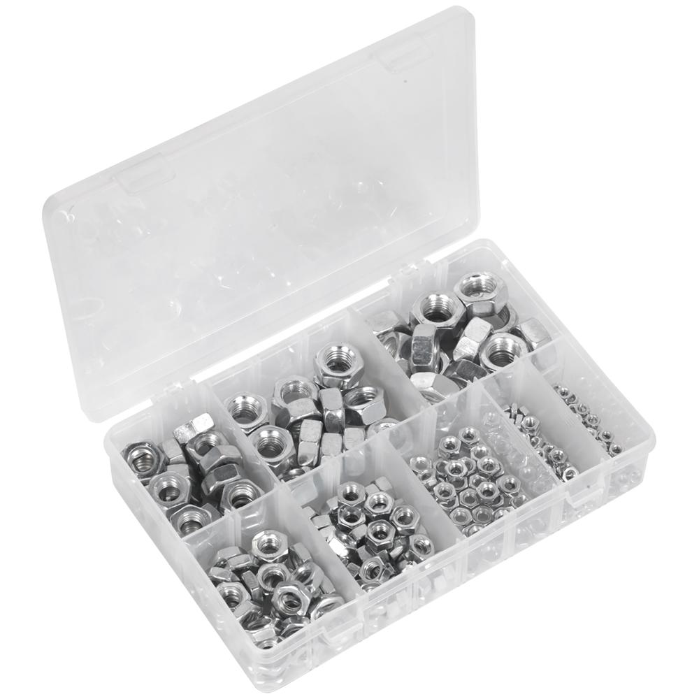 255 Piece Steel Nut Assortment Metric