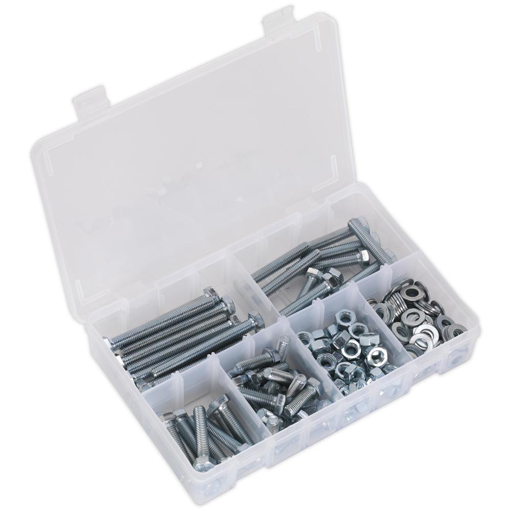 Sealey High Tensile Set Screw, Nut And Washer Assortment
