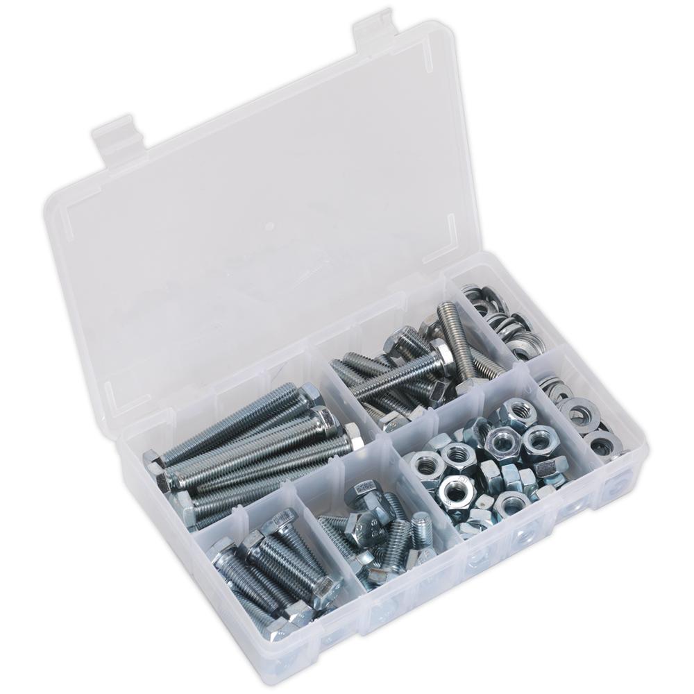 Sealey High Tensile Set Screw, Nut And Washer Assortment