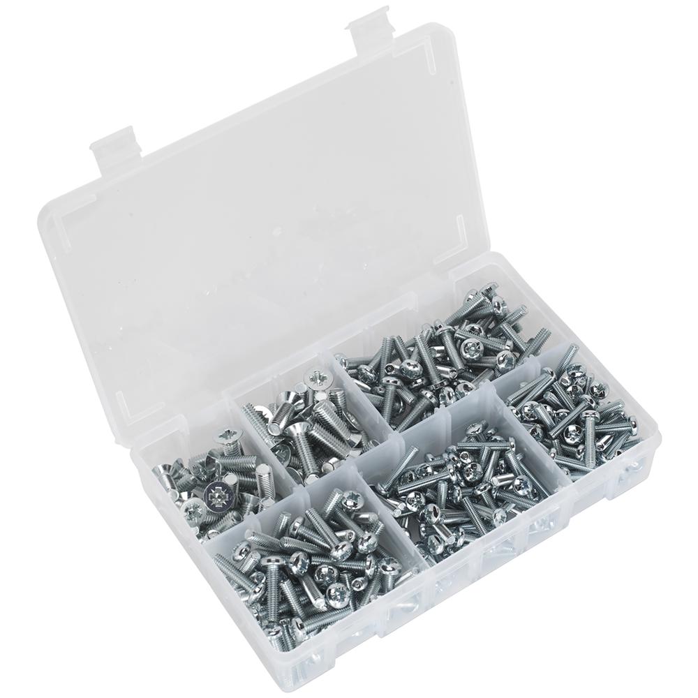264 Piece Countersunk and Pan Head Machine Screw Assortment