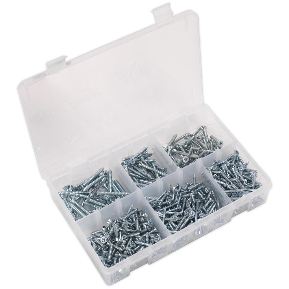 510 Piece Countersunk Self Tapping Screw Assortment