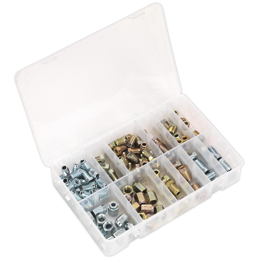 200 Piece Brake Pipe Nut Assortment Metric and Imperial