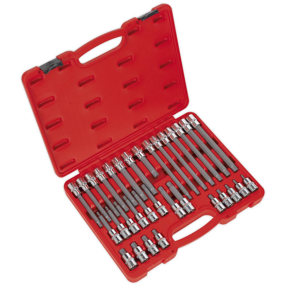32 Piece 1/2" Drive Ribe Socket Bit Set