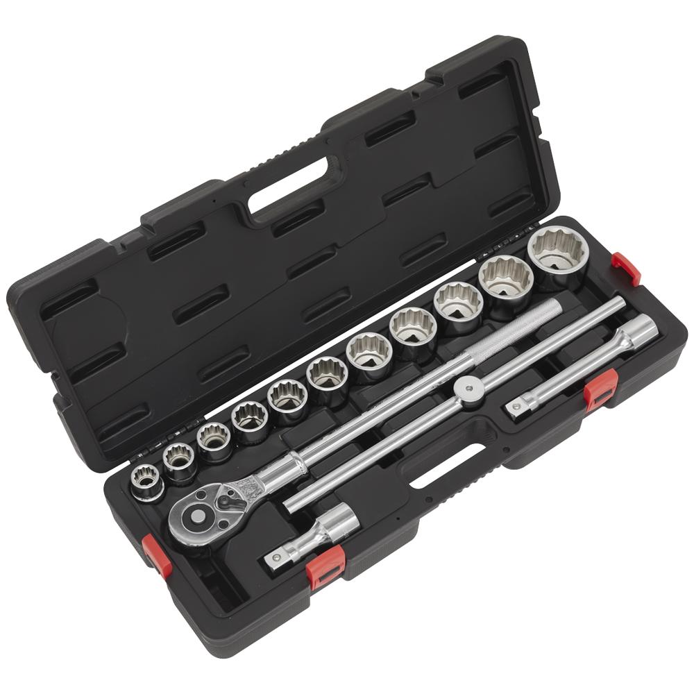 Sealey 15 Piece 3/4" Drive Bi Hexagon Socket Set Metric 3/4