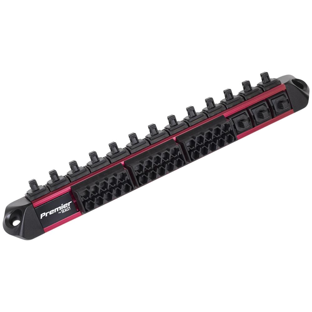Sealey Anodised 1/4" Drive Socket and Screwdriver Bit Retaining Rail 1/4"