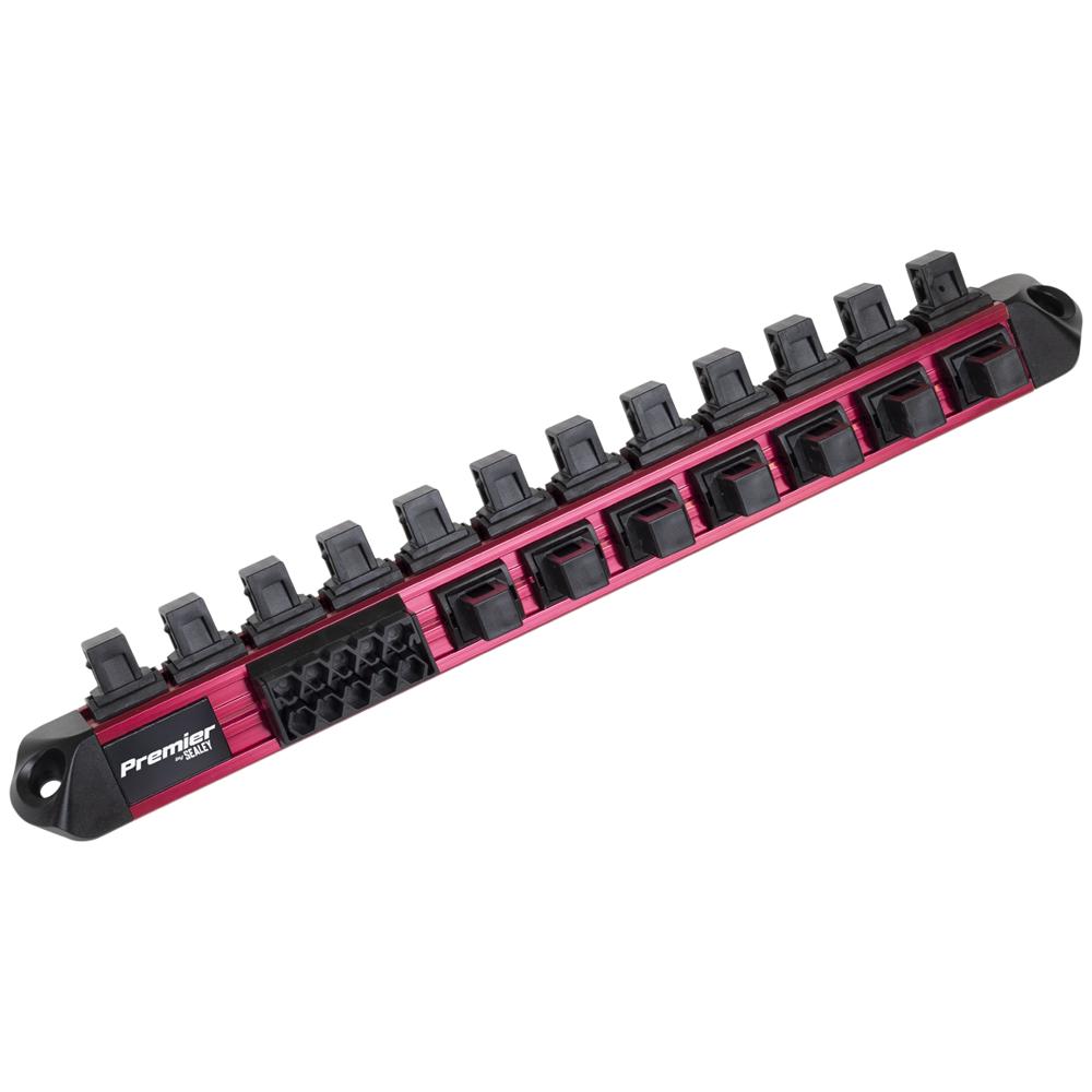 Sealey Anodised 1/2" Drive Socket and Screwdriver Bit Retaining Rail 1/2"