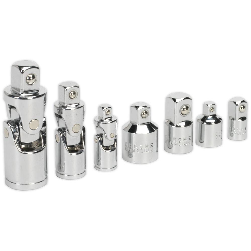 7 Piece Universal Joint and Socket Adaptor Set