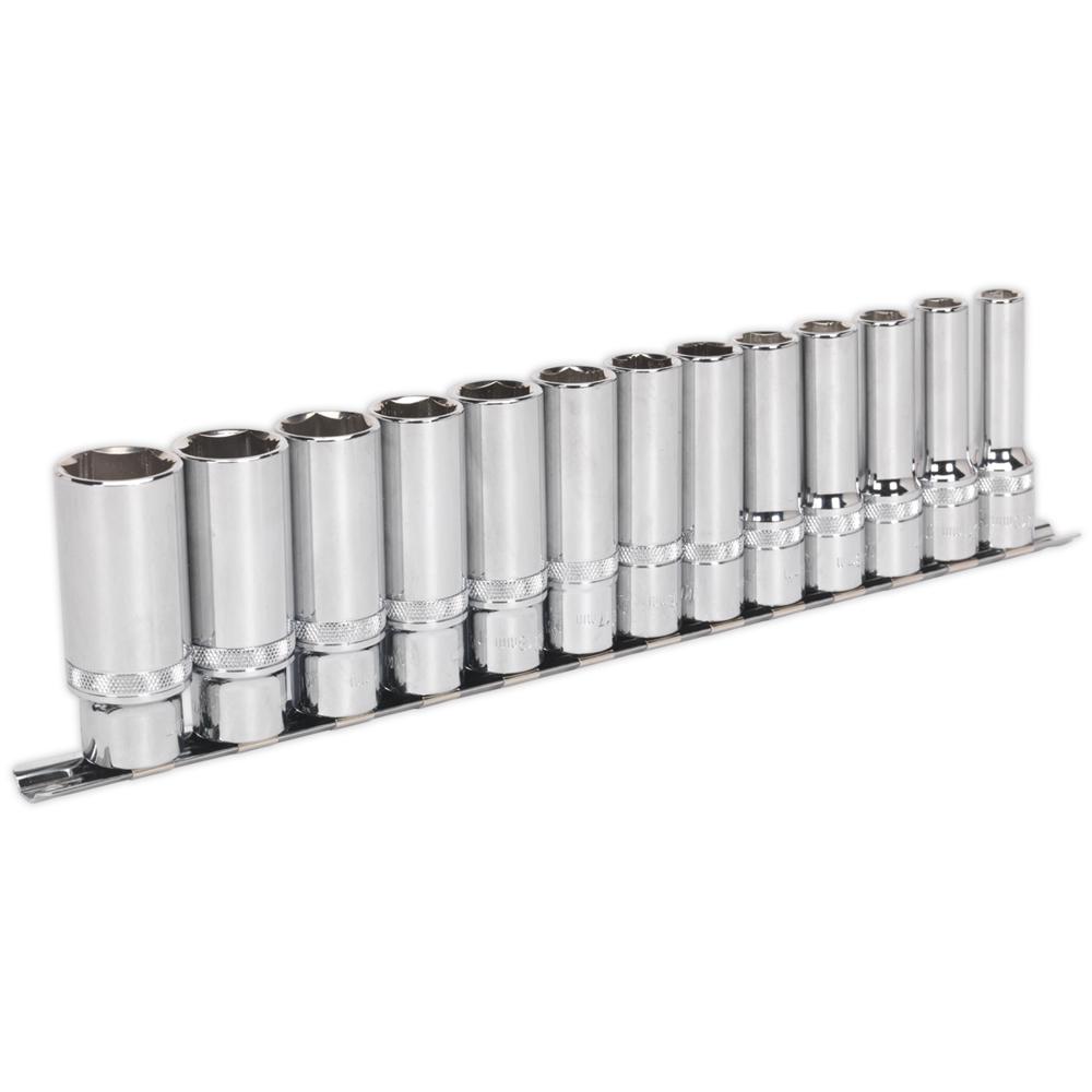 13 Piece 1/2" Drive Deep Lock On Hexagon Socket Set