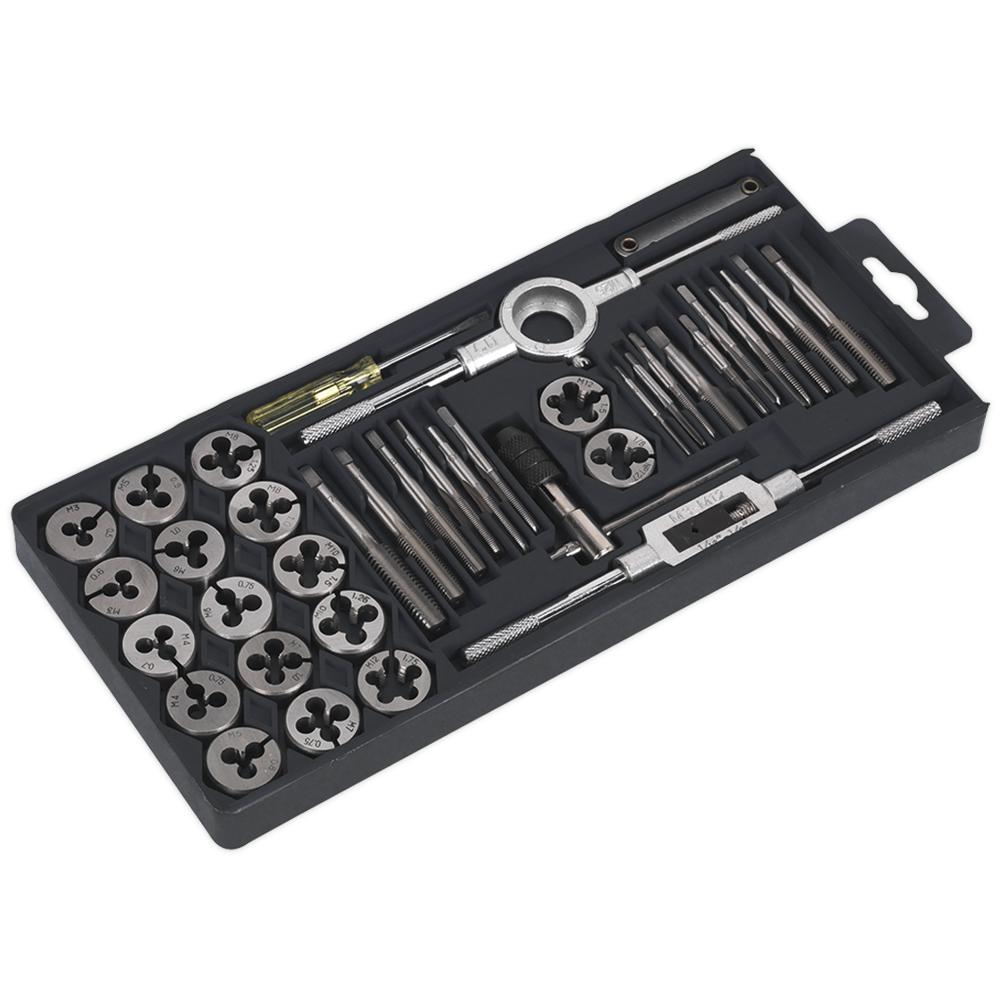 AK301 40 Piece Carbon Steel Tap and Split Die Set Metric
