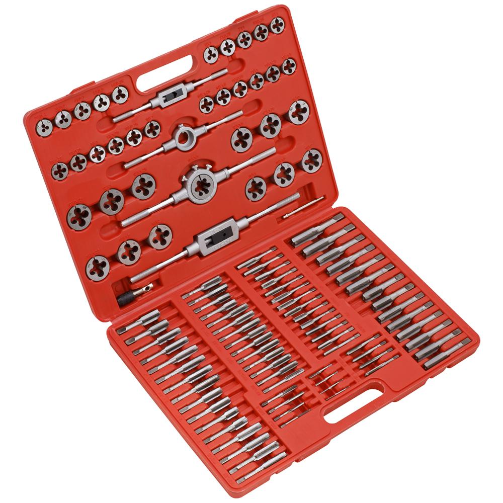 AK30110 110 Piece Alloy Steel Tap and Split Die Set Metric
