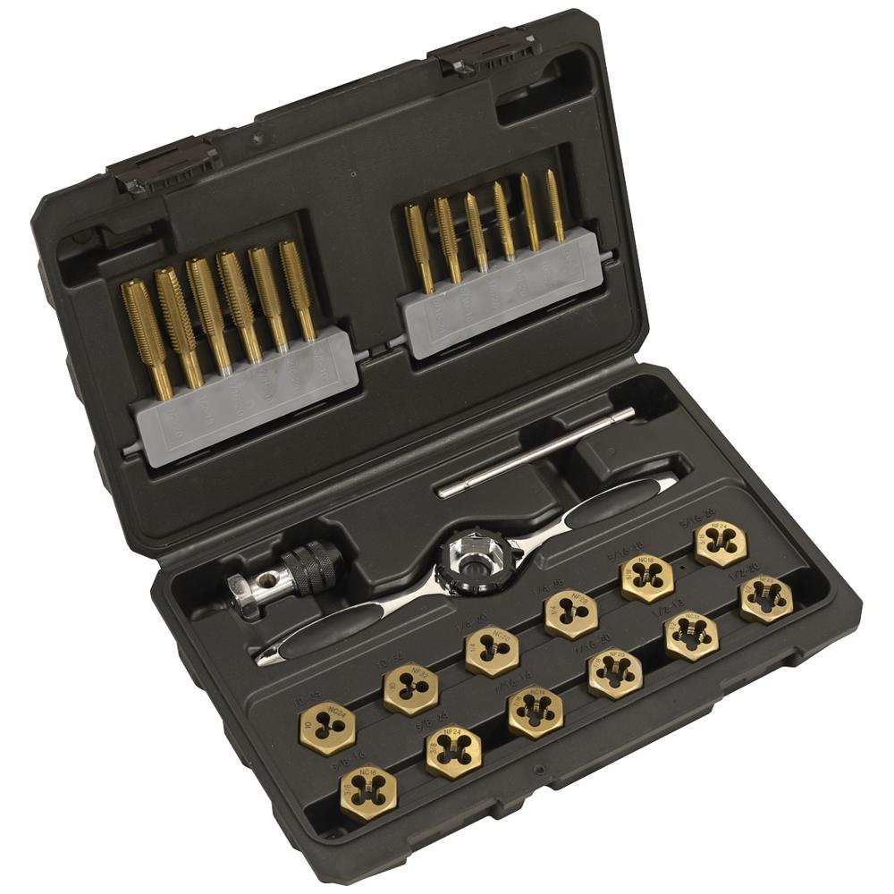 Premier 26 Piece Titanium Coated  Hexagonal Tap & Die Set Imperial