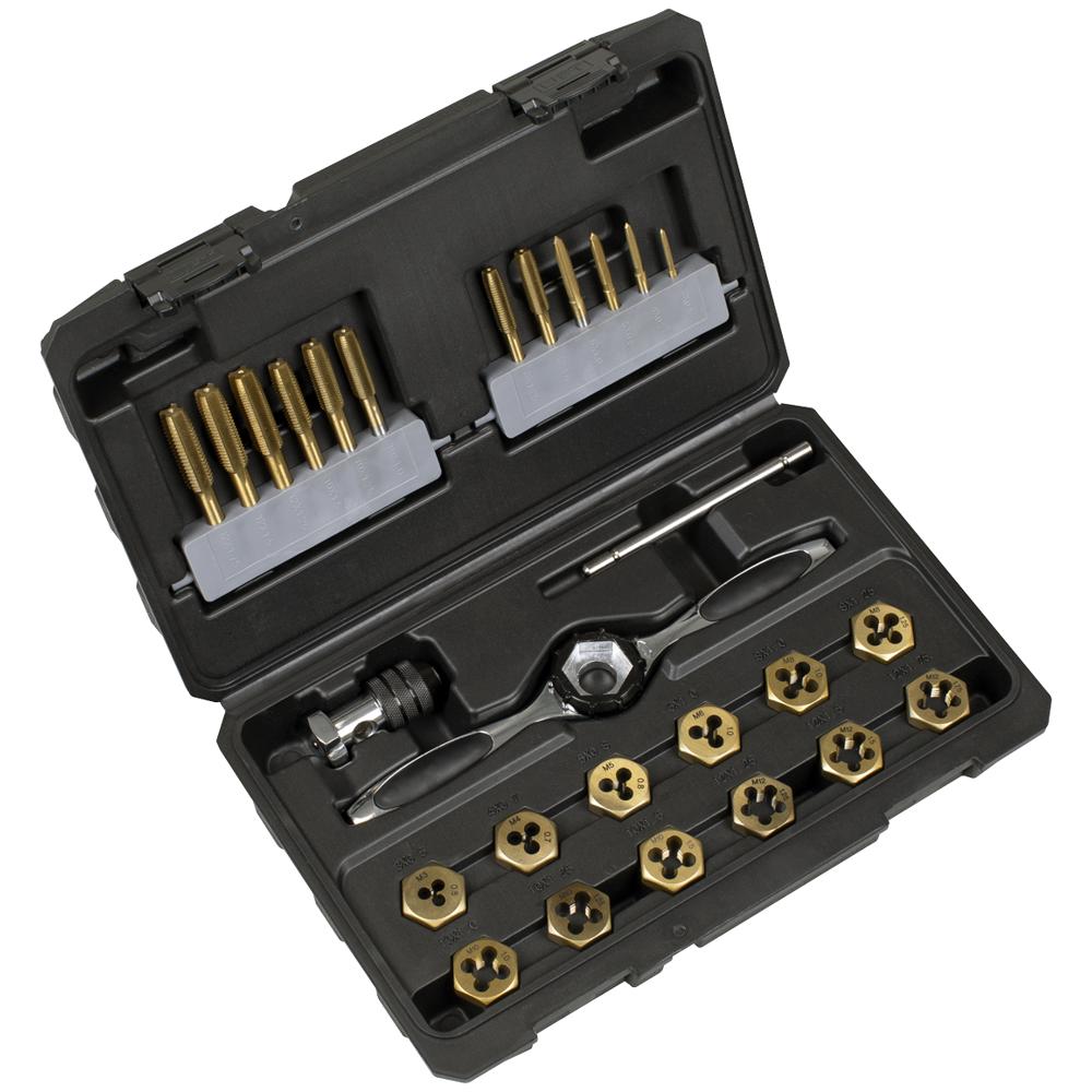 Premier 26 Piece Titanium Coated Hexagonal Tap & Die Set