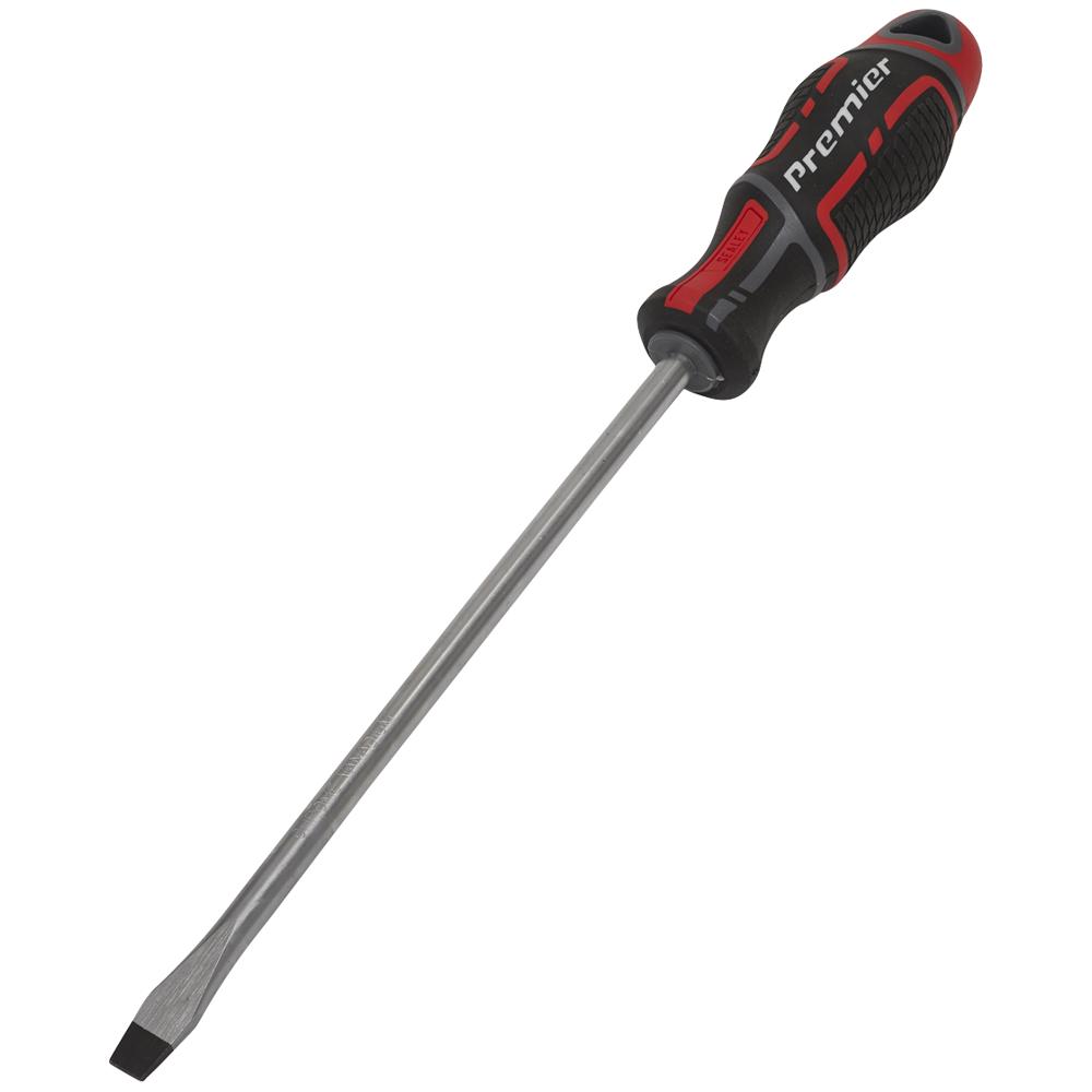 Sealey Gripmax Slotted Screwdriver 8mm 200mm