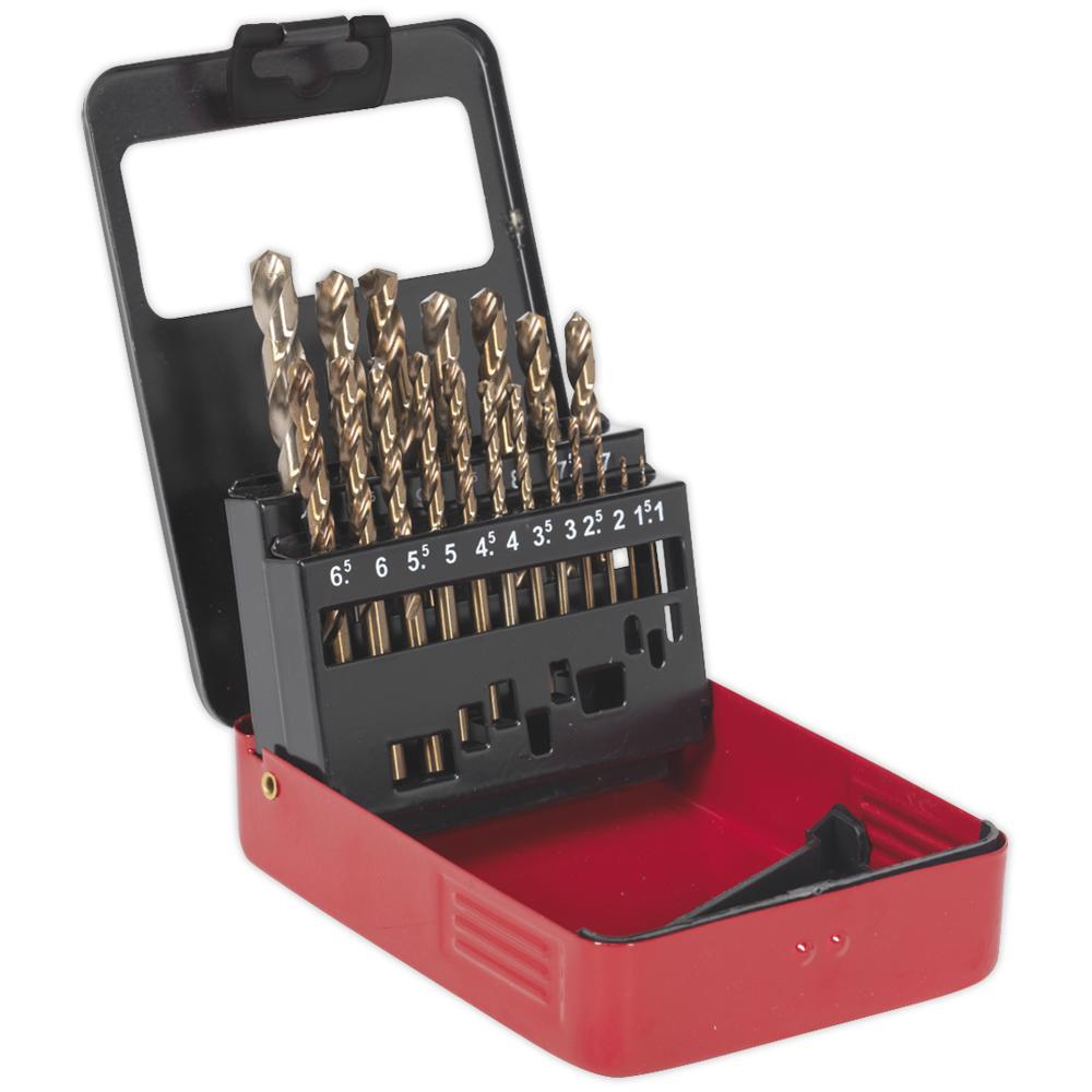 19 Piece HSS-Co Drill Bit Set