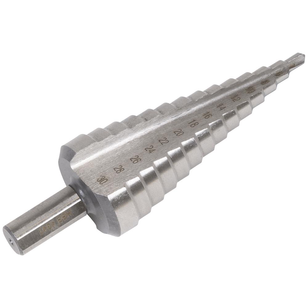 Sealey Double Fluted HSS Step Drill Bit 4mm - 30mm