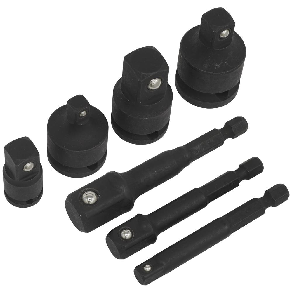 Sealey 7 Piece Impact Socket Adaptor Set