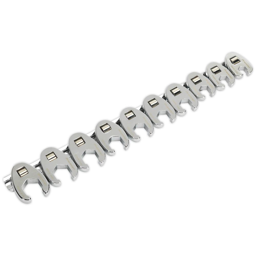 Sealey 10 Piece 3/8" Drive Crow Foot Spanner Set 3/8