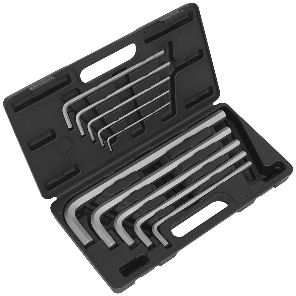 Click to view product details and reviews for Sealey 10 Piece Extra Long Jumbo Hexagon Allen Key Set Metric.