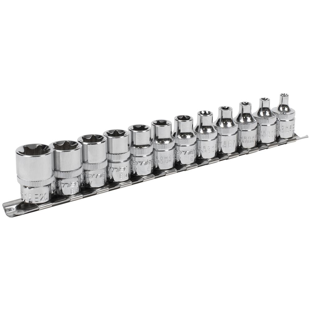 Sealey 12 Piece 3/8" Drive Torx Socket Set 3/8