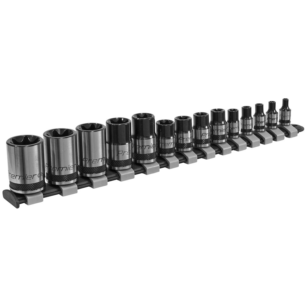 Sealey 14 Piece Black Series Combination Drive Torx Socket Set Combination