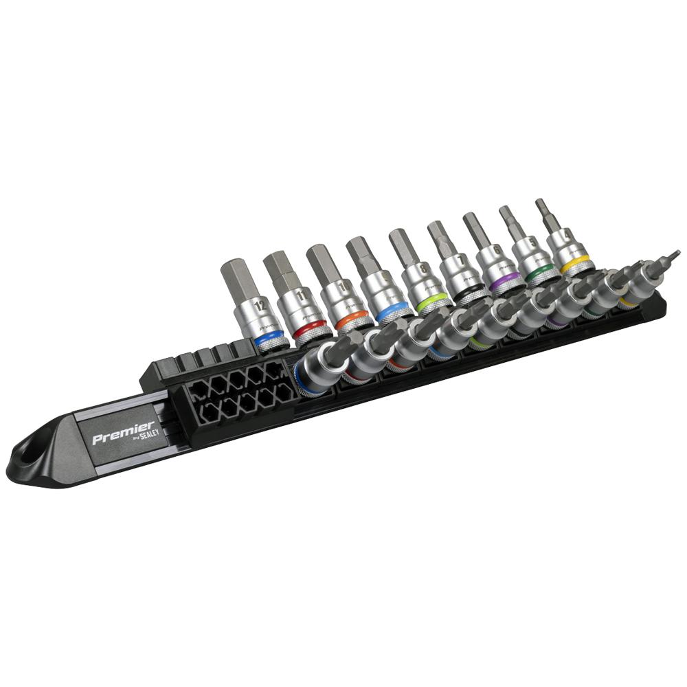 Premier Platinum 18 Piece 3/8" Drive Hex and Torx Socket Bit Set