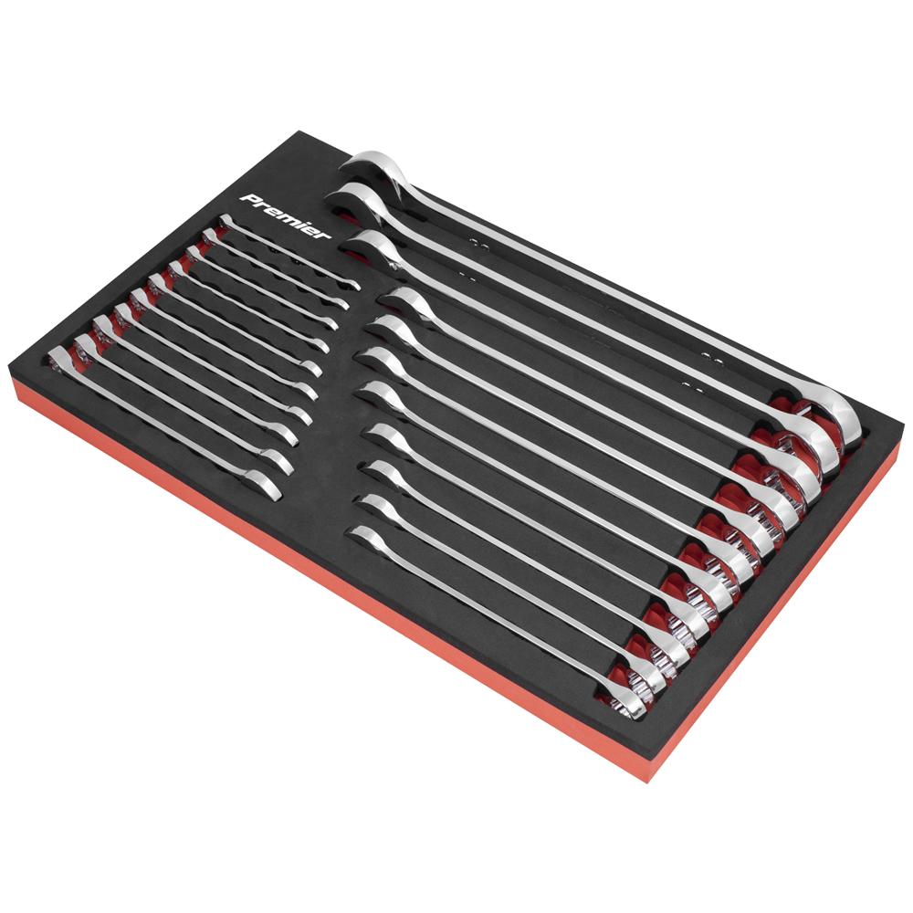 Sealey 21 Piece Combination Spanner Set in Foam Module Tray