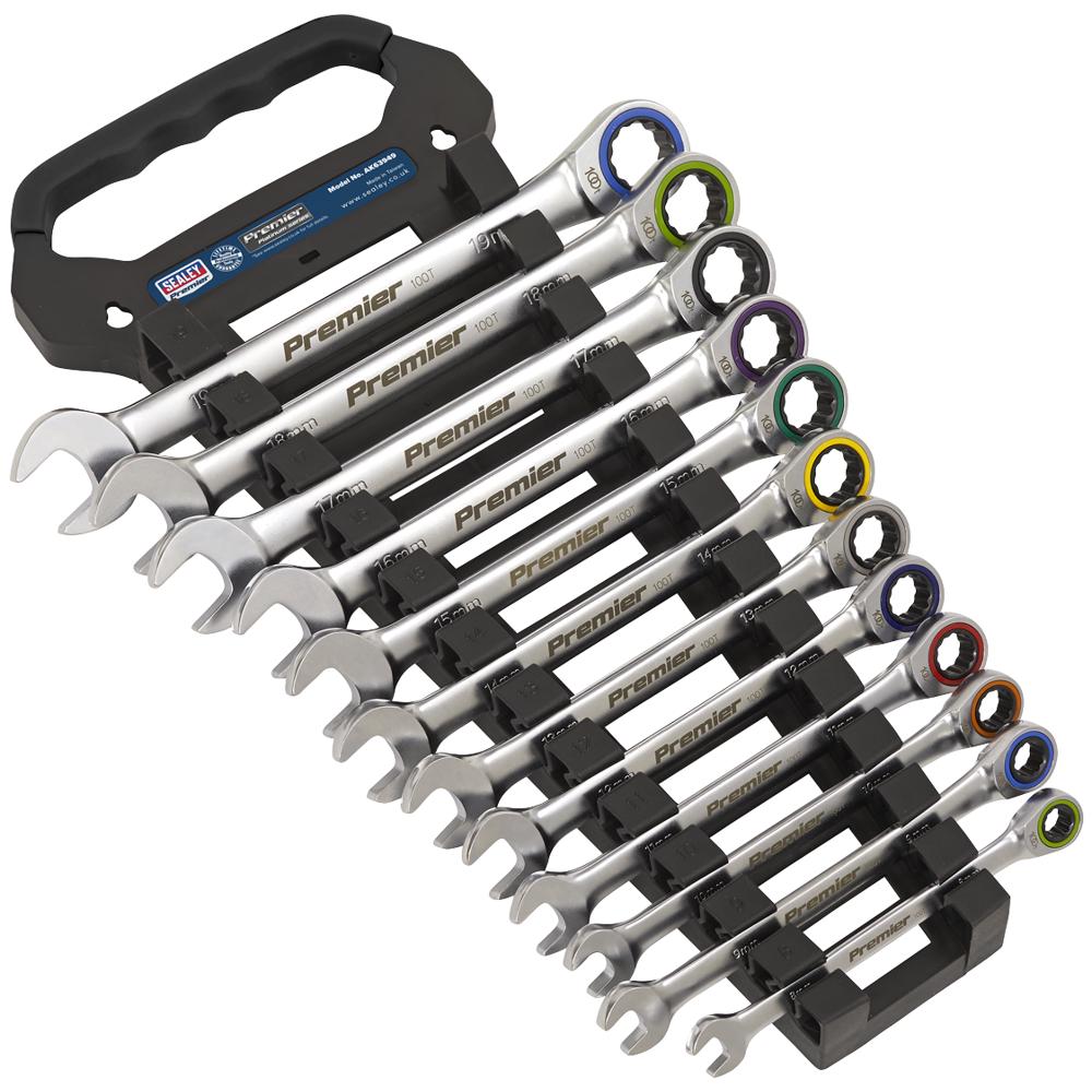 Platinum Series 12 Piece Ratchet Combination Spanner Set