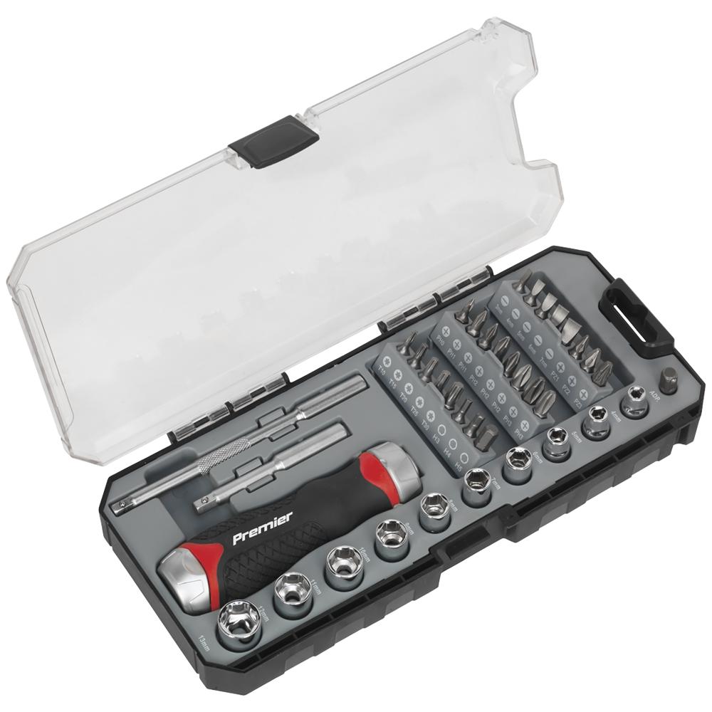 Sealey 38 Piece Fine Tooth Ratchet Screwdriver Accessory Set