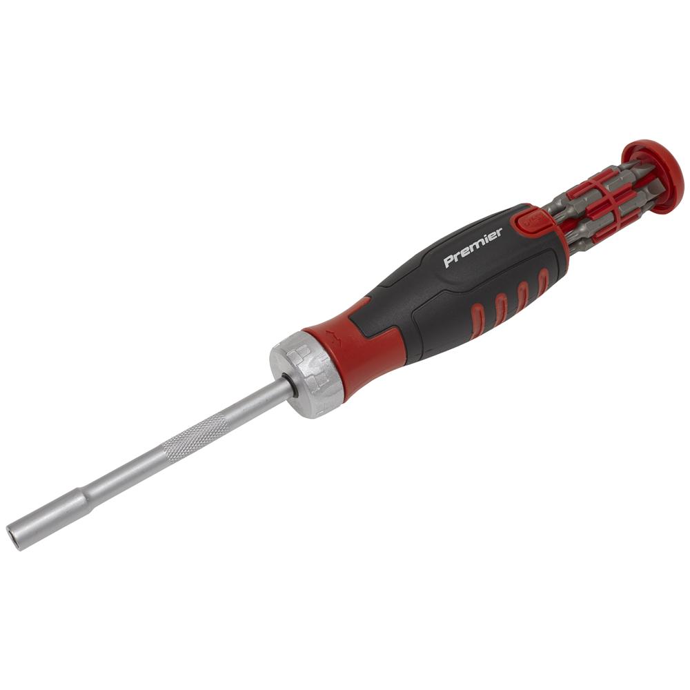 Sealey 12 Piece Ratchet Bit Holder Screwdriver Set