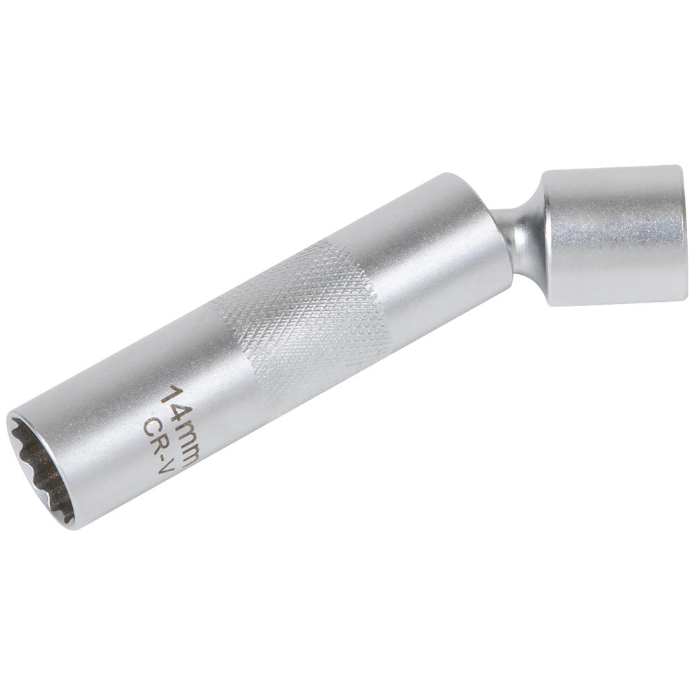 Sealey 3/8" Drive Bi Hexagon Spark Plug Socket with Universal Joint Metric 3/8" 14mm