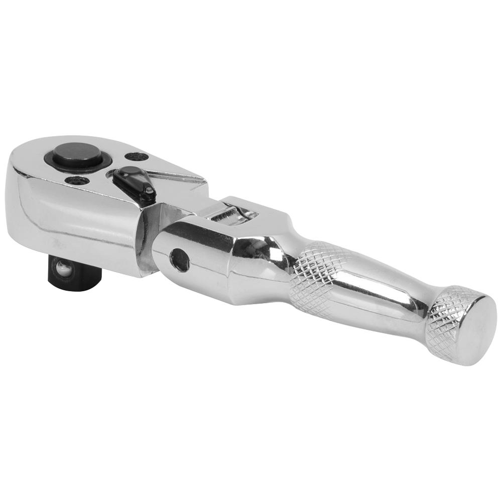 3/8" Drive Flexible Head Stubby Ratchet