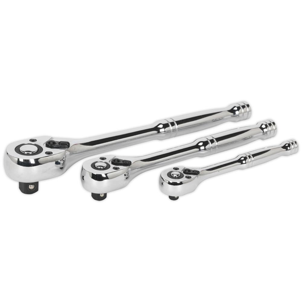 Sealey AK6672 3 Piece Ratchet Wrench Set