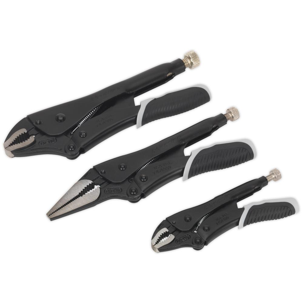 Sealey 3 Piece Locking Pliers Set