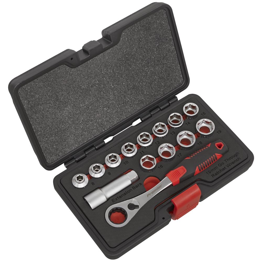 Sealey 13 Piece 3/4" Drive Shallow Profile Socket Set 3/4