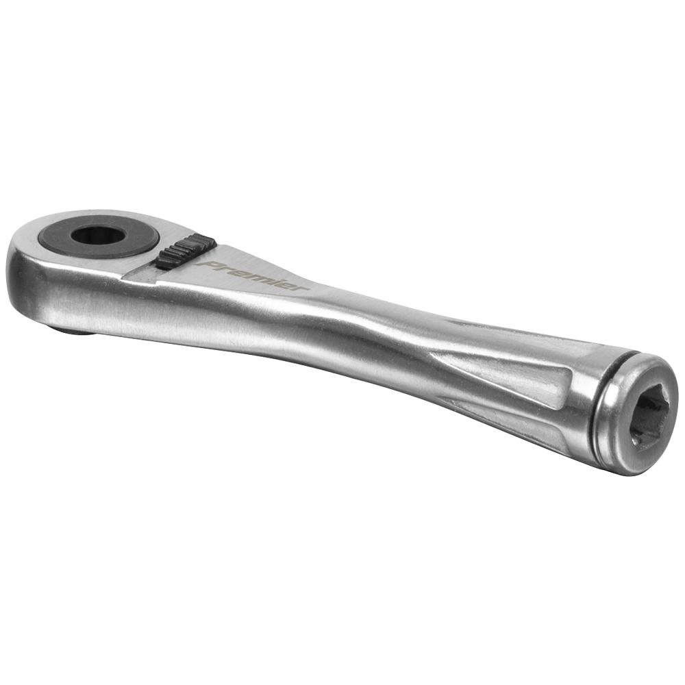 Sealey 1/4" Hex Drive Stainless Steel Micro Ratchet Bit Driver 1/4