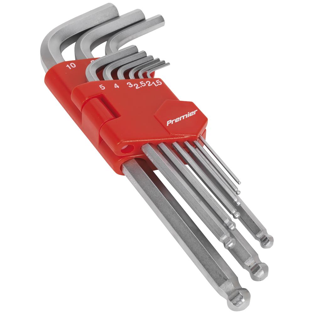 Click to view product details and reviews for Sealey 9 Piece Long Ball Ended Hexagon Allen Key Set Metric. Click to view product details and reviews for Sealey 9 Piece Long Ball Ended Hexagon Allen Key Set Metric.