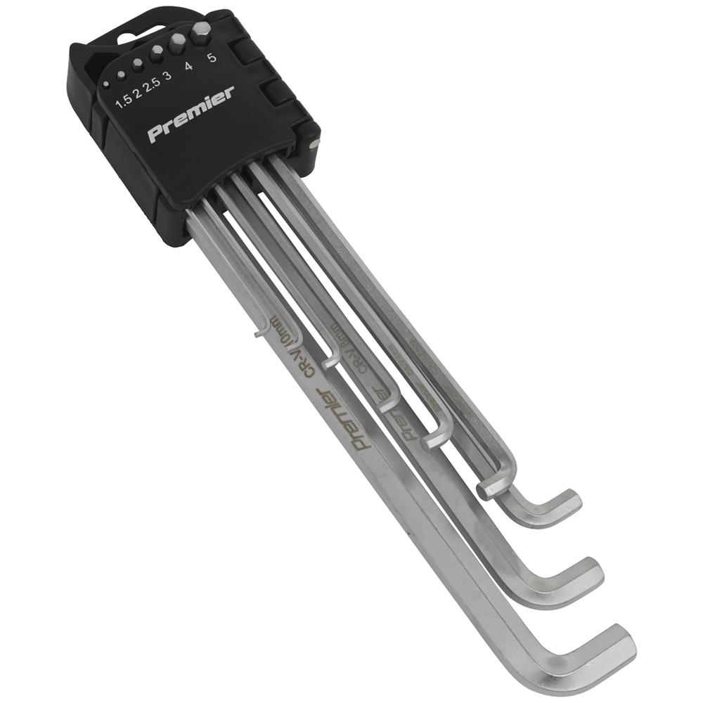 Click to view product details and reviews for Sealey 9 Piece Extra Long Stubby Hexagon Allen Key Set Metric.