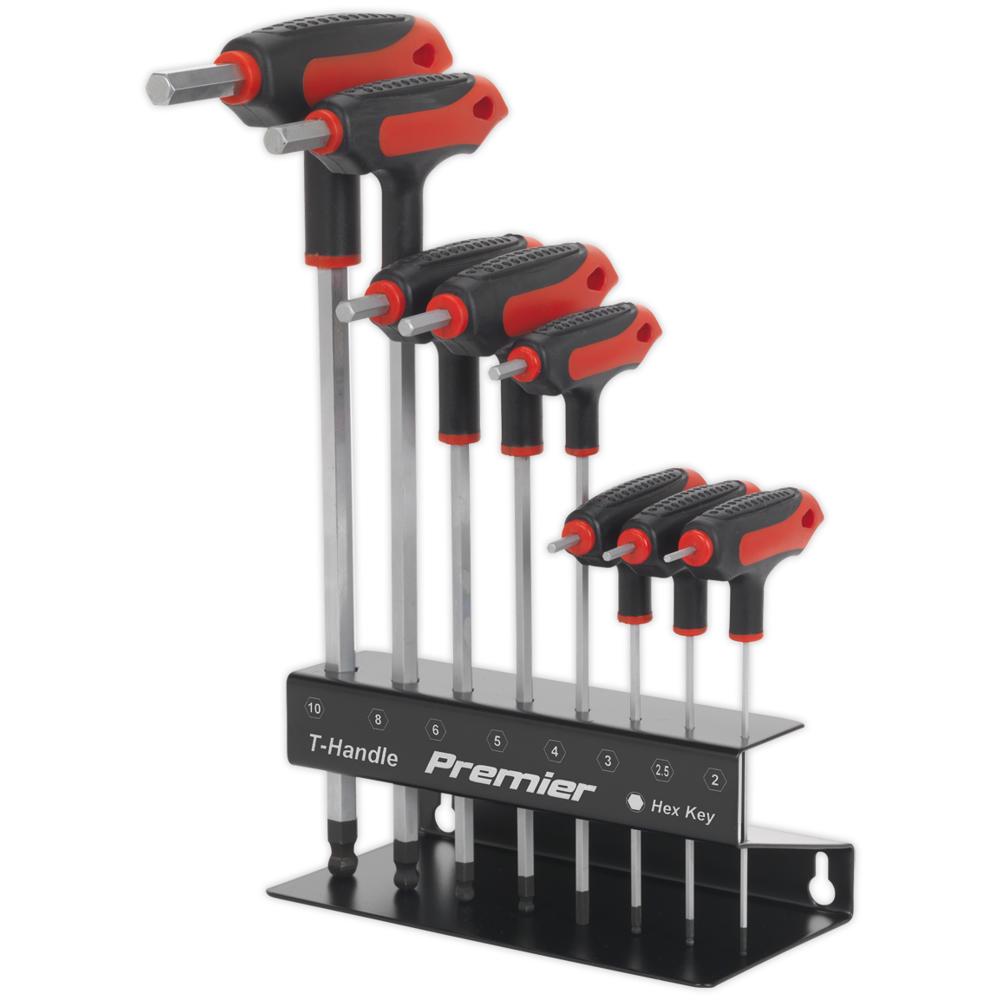 AK7195 8 Piece T handle Ball-End Hex Key Set